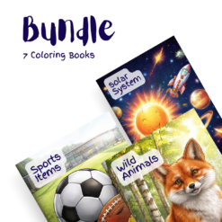 Adventure & Action Pack Bundle – 7 Coloring Books